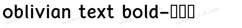 oblivian text bold字体转换